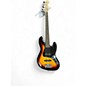 Used Fender Squier Affinity Jazz Bass 5 String Natural Sunburst Electric Bass Guitar thumbnail
