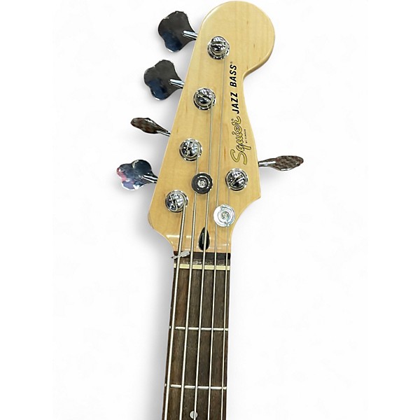 Used Fender Squier Affinity Jazz Bass 5 String Natural Sunburst Electric Bass Guitar
