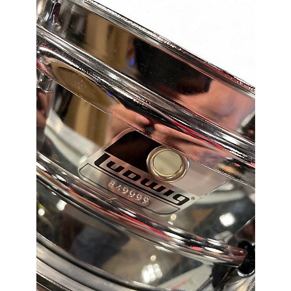 Used Ludwig 4.5in STEEL SNARE DRUM Chrome Drum