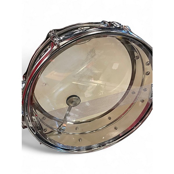 Used Ludwig 4.5in STEEL SNARE DRUM Chrome Drum