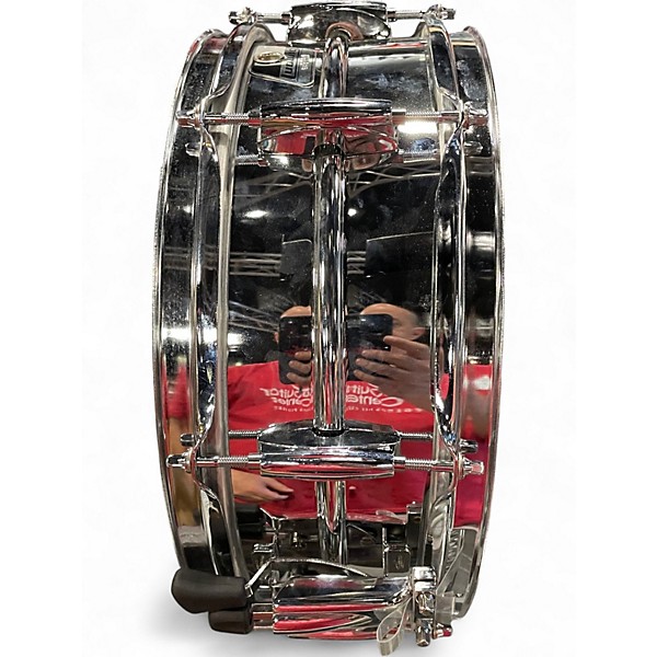 Used Ludwig 4.5in STEEL SNARE DRUM Chrome Drum