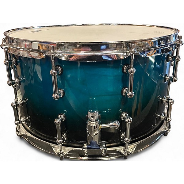 Used SPL 14X8 468 Series Snare Turquoise Blue Fade Drum