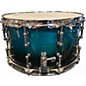 Used SPL 14X8 468 Series Snare Turquoise Blue Fade Drum