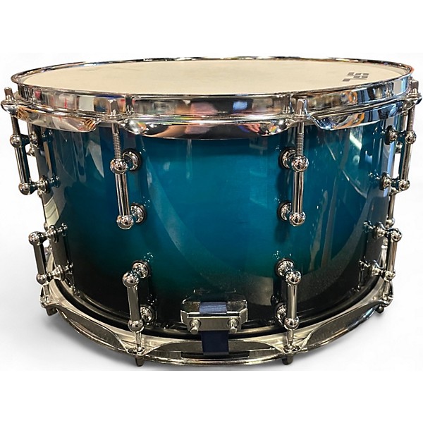 Used SPL 14X8 468 Series Snare Turquoise Blue Fade Drum