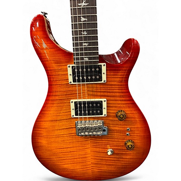 Used PRS SE Custom 24 Cherry Sunburst Solid Body Electric Guitar