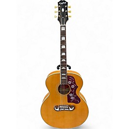 Used Epiphone J200 Natural Acoustic Electric Guitar