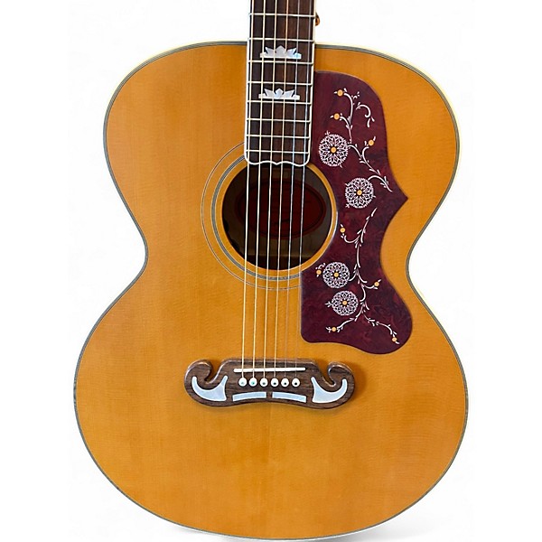 Used Epiphone J200 Natural Acoustic Electric Guitar