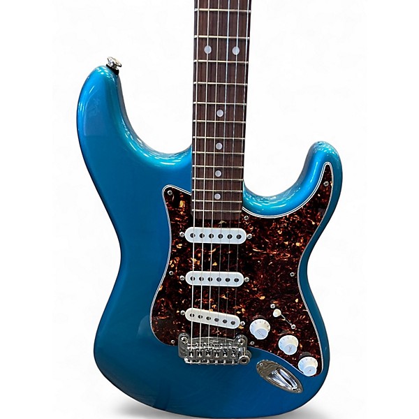 Used 2023 G&L Fullerton Deluxe Legacy Lake Placid Metallic Blue Solid Body Electric Guitar