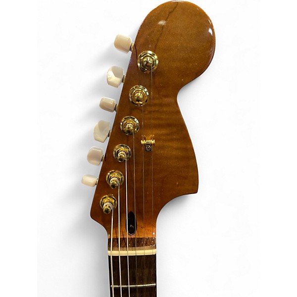 Used Miscellaneous PARTSCASTER Orange Solid Body Electric Guitar