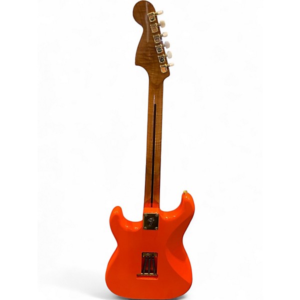 Used Miscellaneous PARTSCASTER Orange Solid Body Electric Guitar