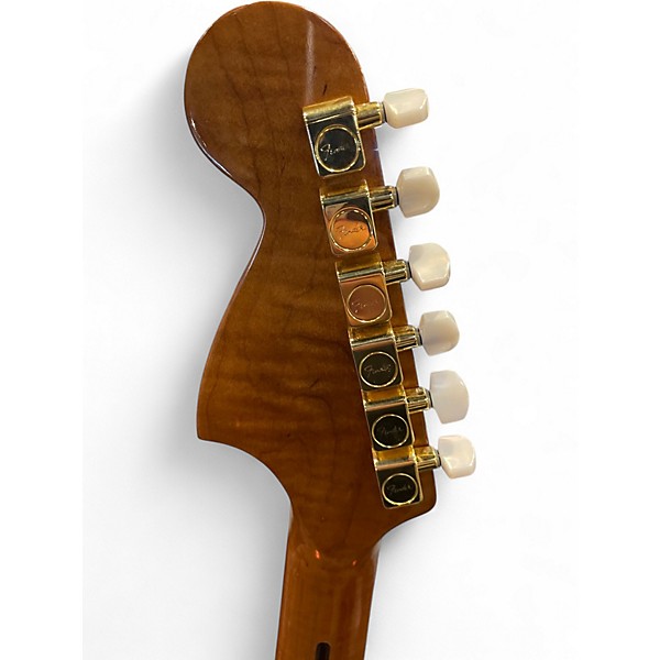 Used Miscellaneous PARTSCASTER Orange Solid Body Electric Guitar