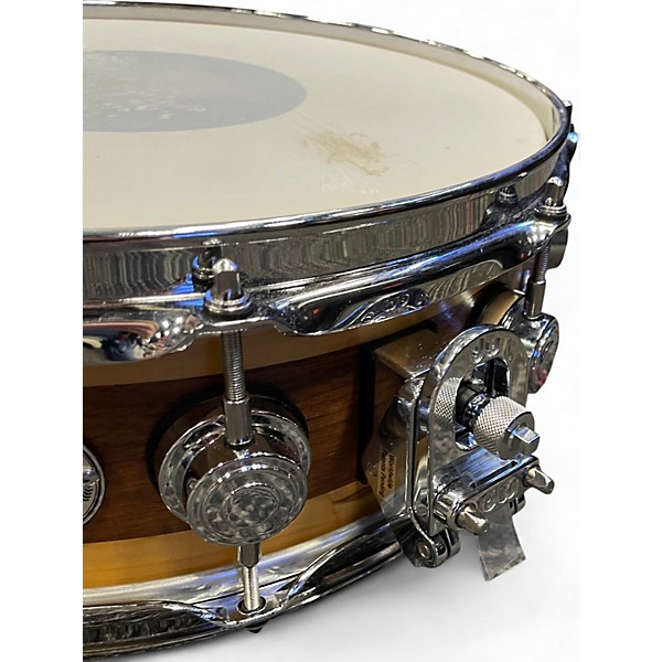 Used DW 5X14 Collector's Series Finish Ply Super Solid Maple Snare Natural Drum