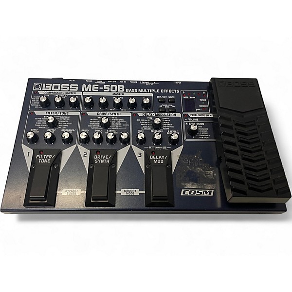 Used BOSS ME50B Bass Multi Bass Effect Pedal