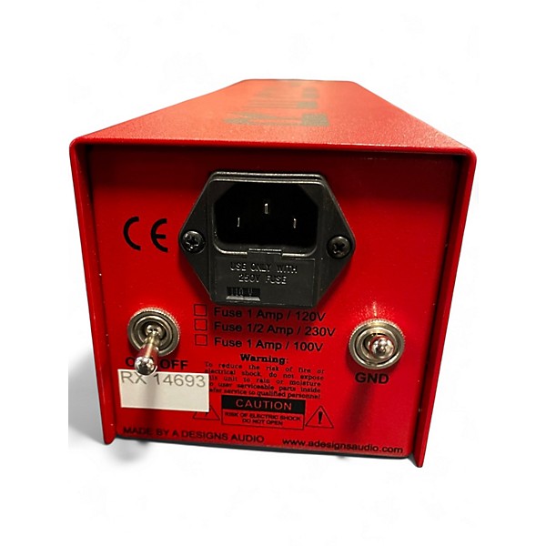 Used A-designs Audio REDDI Tube Direct Box Microphone Preamp
