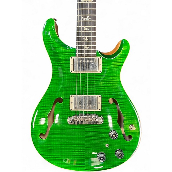 Used PRS Hollowbody II Piezo Emerald Green Hollow Body Electric Guitar
