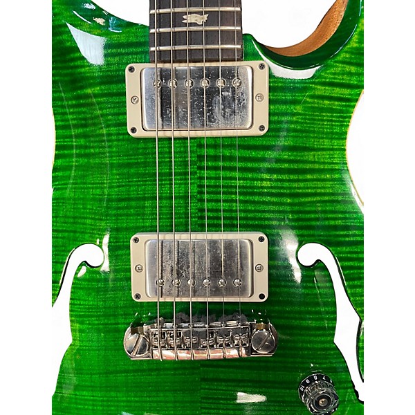 Used PRS Hollowbody II Piezo Emerald Green Hollow Body Electric Guitar