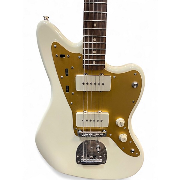 Used Squier J Mascis Jazzmaster Vintage White Solid Body Electric Guitar