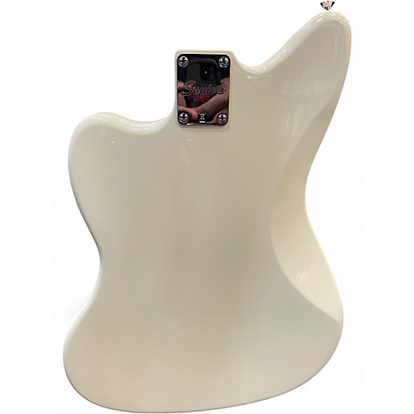 Used Squier J Mascis Jazzmaster Vintage White Solid Body Electric Guitar