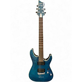 Used Schecter Guitar Research C1 Platinum Blue Solid Body Electric Guitar