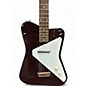 Used Danelectro Pro MAROON WITH SILVER SPARKLE Solid Body Electric Guitar