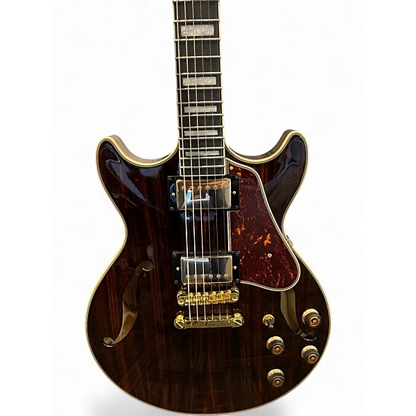 Used Ibanez AM93ME-NT Brown Sunburst Hollow Body Electric Guitar