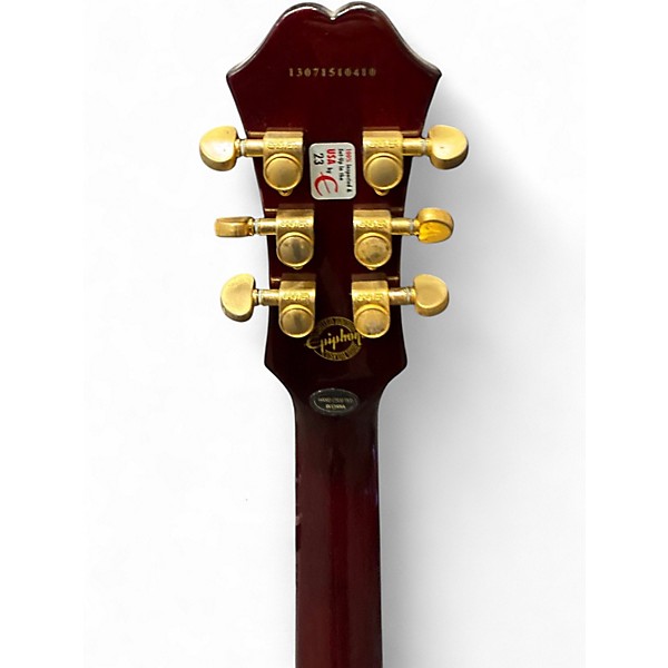 Used Epiphone Genesis Deluxe Pro Wine Red Solid Body Electric Guitar