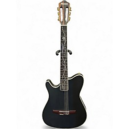 Used Ibanez TOD10L Black Classical Acoustic Electric Guitar