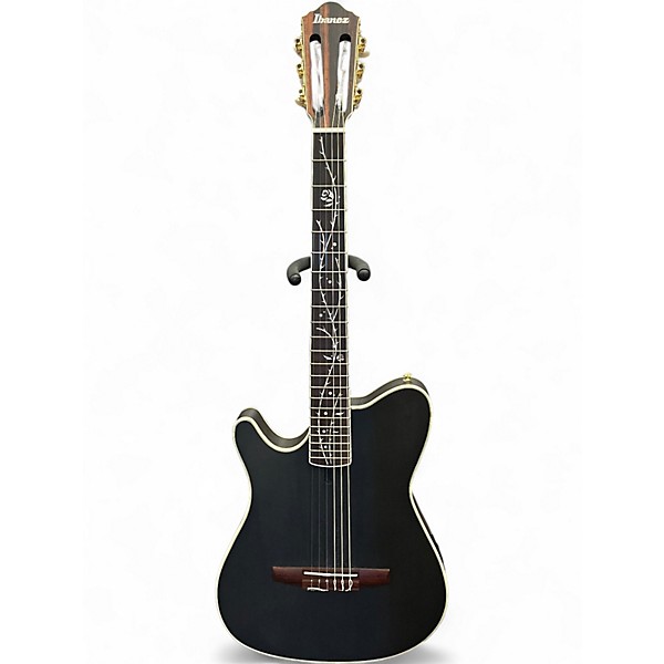 Used Ibanez TOD10L Black Classical Acoustic Electric Guitar