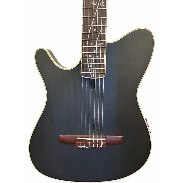 Used Ibanez TOD10L Black Classical Acoustic Electric Guitar
