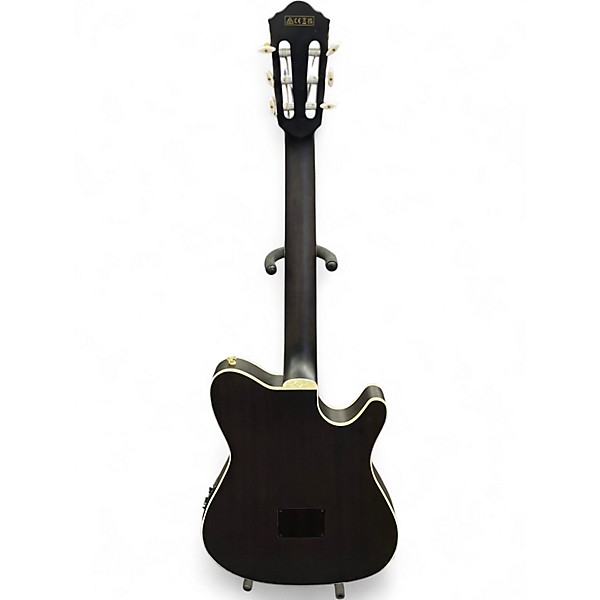 Used Ibanez TOD10L Black Classical Acoustic Electric Guitar