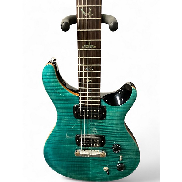 Used PRS SE Custom 24 Green Solid Body Electric Guitar