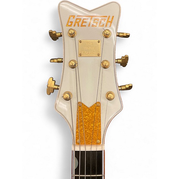 Used 2008 Gretsch Guitars G6136T White Falcon Bigsby White Hollow Body Electric Guitar