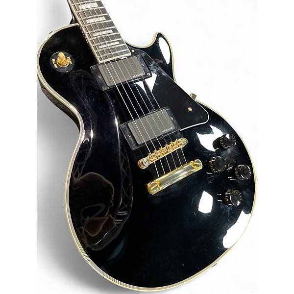 Used Epiphone Les Paul Custom Black Solid Body Electric Guitar