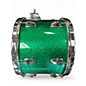 Used Ludwig 4 Piece Classic Maple GREEN SPARKLE Drum Kit