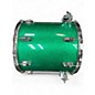 Used Ludwig 4 Piece Classic Maple GREEN SPARKLE Drum Kit