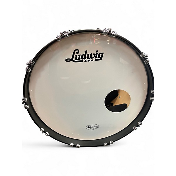 Used Ludwig 4 Piece Classic Maple GREEN SPARKLE Drum Kit