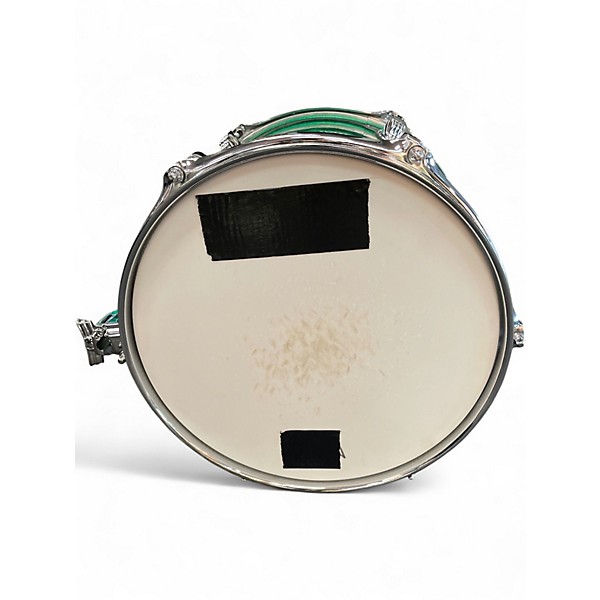 Used Ludwig 4 Piece Classic Maple GREEN SPARKLE Drum Kit