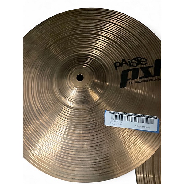 Used Paiste 14in PST5 Hi Hat Pair Cymbal