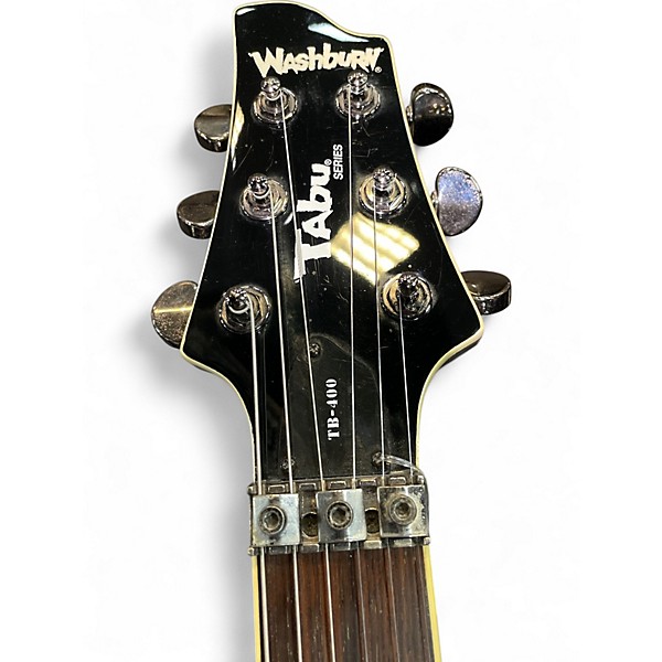 Used Washburn TB-400 Silver Solid Body Electric Guitar
