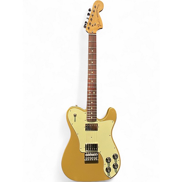 Used 2025 Fender Chris Shiflett Telecaster Deluxe Shoreline Gold Solid Body Electric Guitar