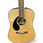 Used Fender CD60S LH Natural Acoustic Guitar