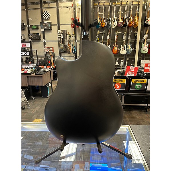 Used Ovation Celebrity CC057 Black Acoustic Electric Guitar