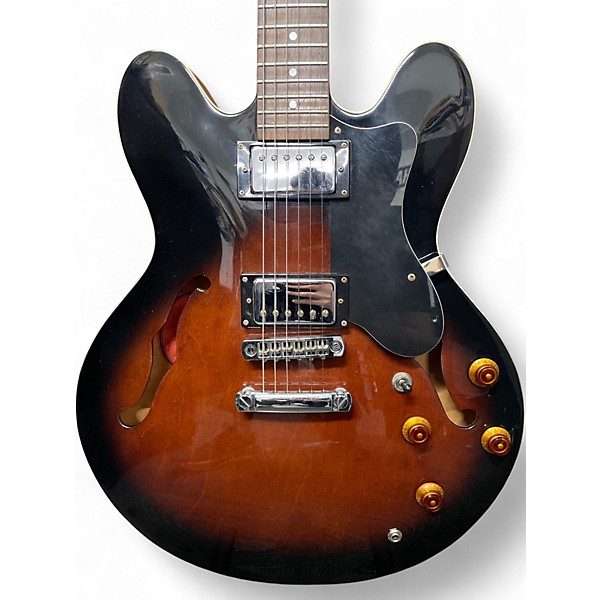 Used Epiphone Dot 2 Color Sunburst Hollow Body Electric Guitar