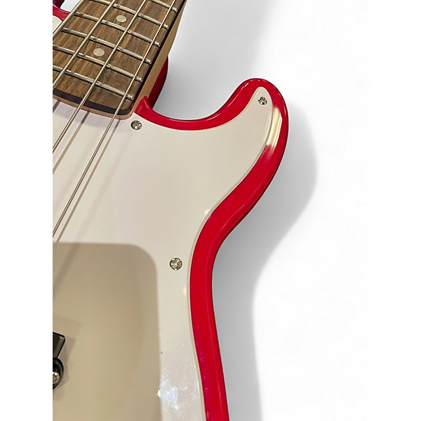 Used Squier MINI PRECISION DAKOTA RED Electric Bass Guitar