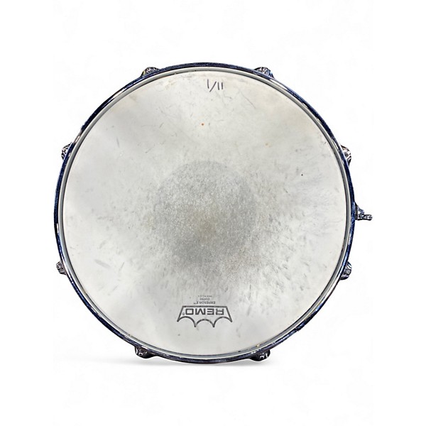 Used Pearl 13X6 Sensitone Snare CUSTOM ALLOY STEEL SILVER Drum