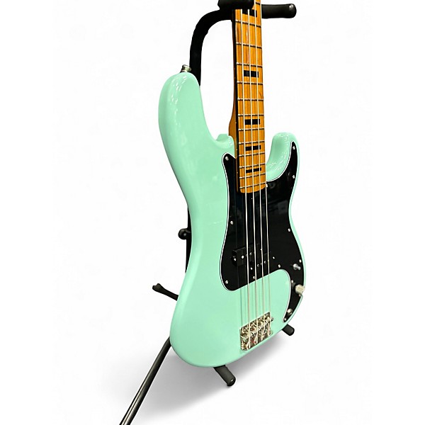 Used Squier Classic Vibe 1970S Precision Bass Surf Green Electric Bass Guitar