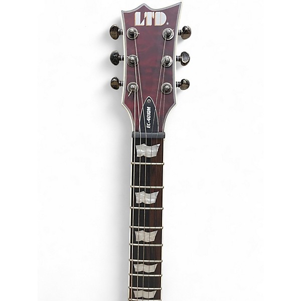 Used ESP EC401QM Red Solid Body Electric Guitar