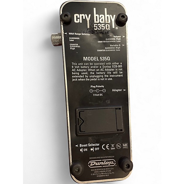 Used Dunlop 535Q Cry Baby Multi-Wah Effect Pedal
