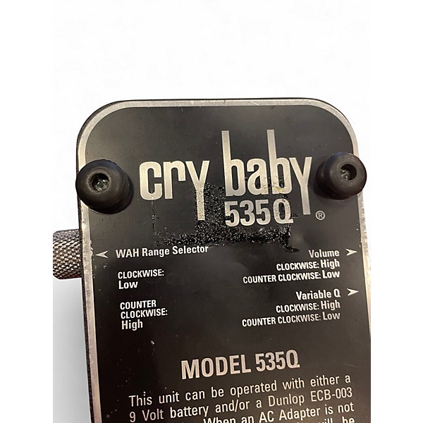 Used Dunlop 535Q Cry Baby Multi-Wah Effect Pedal