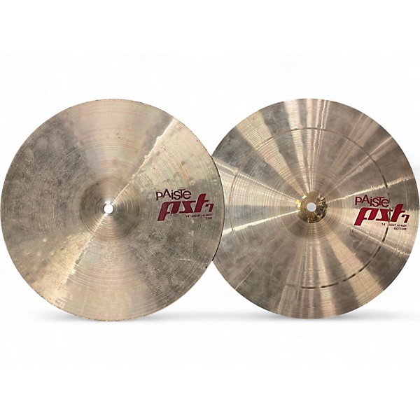 Used Paiste 14in PST7 Light Hi Hat Pair Cymbal
